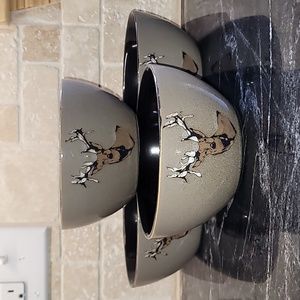 Pfaltzgraff Widlife Deer Bowl Set